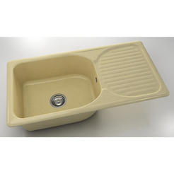 Kitchen sink with left / right top 95 x 49 cm, granite, Sunny Bay