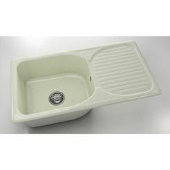 Кухненска мивка с ляв/десен плот 90 х 49см, граниксит, Arctic