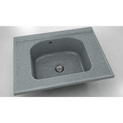 Modular kitchen sink 80 x 60 cm, granite, City Gray