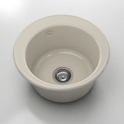 Kitchen sink f49cm, polymer marble, jasmine