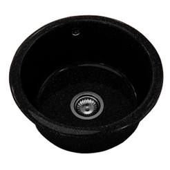 Küchenspüle Φ49cm, Granit, Galaxy Black