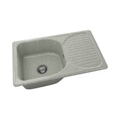 Kitchen sink with left / right top 80 x 49 cm, granite, Polar