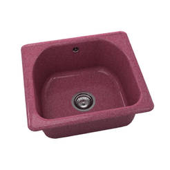 Единична кухненска мивка 51 х 46см, граниксит, Violet
