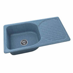 Кухонная мойка с левым / правым верхом 90 x 49 см, гранит, Планетарий