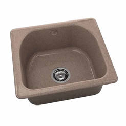 Küchenspüle 51 x 46cm, Granit, Zimt
