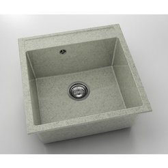 Кухненска мивка 51 х 51см, граниксит, Pewter
