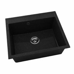Кухненска мивка 51 х 60см, граниксит, Galaxy Black
