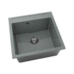 Кухненска мивка 51 х 51см, граниксит, City Grey