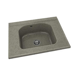 Modular kitchen sink 80 x 60 cm, granite, Space Gray