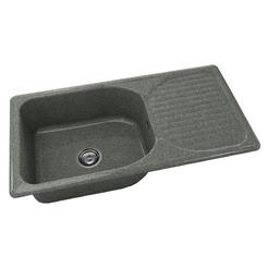 Кухненска мивка с ляв/десен плот 95 х 49см, граниксит, Rosetta Stone