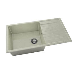 Кухненска мивка с ляв плот 90 х 49см, граниксит, Silver Stone