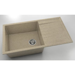 Granitspüle 90x49cm