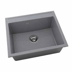Granitspüle 51x60cm Einzelsiphon Ø90 Farbe 251
