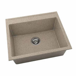 Granitspüle 51x60cm Einzelsiphon Ø90 Farbe 229