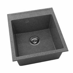 Гранитная мойка 51х46см, одинарный сифон Ø90 цвет 254