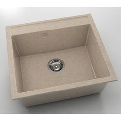 Küchenspüle 51 x 56cm, Granit, Farbe 127