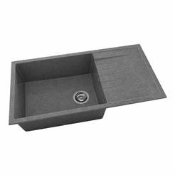 Granitspüle 95 x 49cm Links/Rechts Aufsatzwaschbecken Siphon F90 Farbe 254