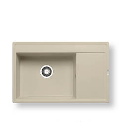 Гранитная мойка 79x50см Camea песочный 1B1D бежевый