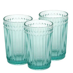 Комплект чаши за вода Vintage Green - 350мл, 6 бр.
