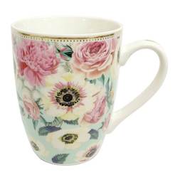 Porcelain cup for hot drinks 300 ml mint ANEMON