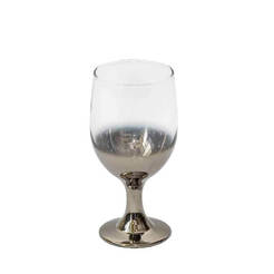 Чаша за червено вино 15см, със сребърно столче
