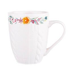 Porcelain cup for hot drinks Winter tea 300ml