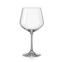 Burgundy wine glasses 540ml set 6 pcs. Crystalex Siesta