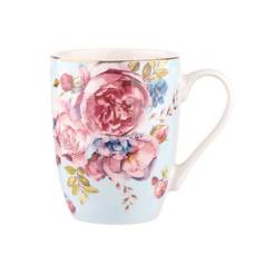 Porcelain cup for hot drinks 300ml blue Scarlett