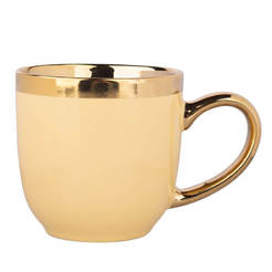 Чаша за топли напитки 300мл, порцелан Aurora gold ванилия 01010032259