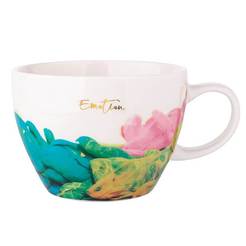 Porcelain cup for hot drinks 300ml Emotions decor 1