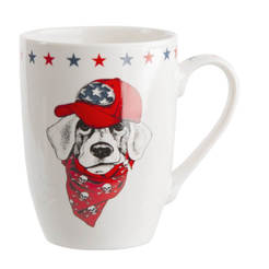 Porcelain cup 300ml Easy Morning Labrador