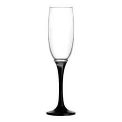 Комплект чаши за шампанско 220мл 3бр Venue с черно столче