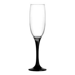 Set of champagne glasses 220ml 3pcs Venue with black stool