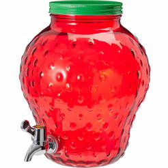 Диспенсер для напитков стеклянный 4л Tutti Frutti 88x120