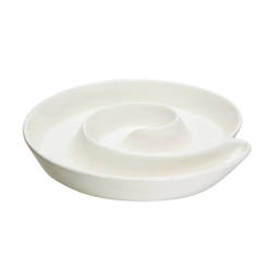 Plate for hors d'oeuvres 20 cm, porcelain spiral
