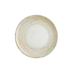 Shallow dining dish porcelain 21cm beige Patera