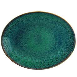 Oval plate 31x24cm Bonna Ore Mar green BONNA