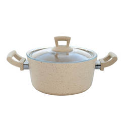 Pot 4l, f22 x 10.5cm, Granite cream