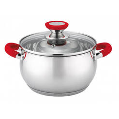Pot 20cm/3.5l Voltz with red handles VOLTZ