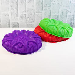 Baking mold 25cm silicone sunflower I02-18303