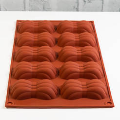 Muffin tins 10pcs/17x29cm silicone biscuits I02-18300