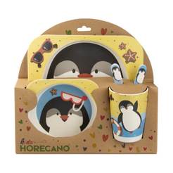 Children's dining set 5 pieces Penguin