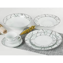 Dinner service 31 pieces Silver fling