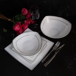 Dining service 19 pieces rectangular