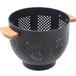 Seiher mit Holzgriffen Ø22cm Allure mit Holzgriffen/schwarz ESTIA