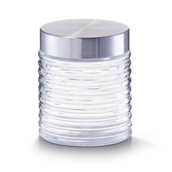 Glass storage jar 650ml with lid