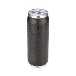 Thermal travel mug 500ml Save the Aegean black echo ESTIA