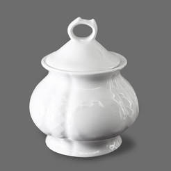 Sugar bowl 250ml porcelain Flora