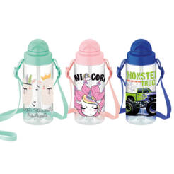 Бутилка пластмасова 500мл със сламка Migo 0154342