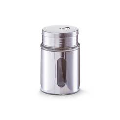 Glass jar for spices Ф7 х 10.5 cm, metal cladding